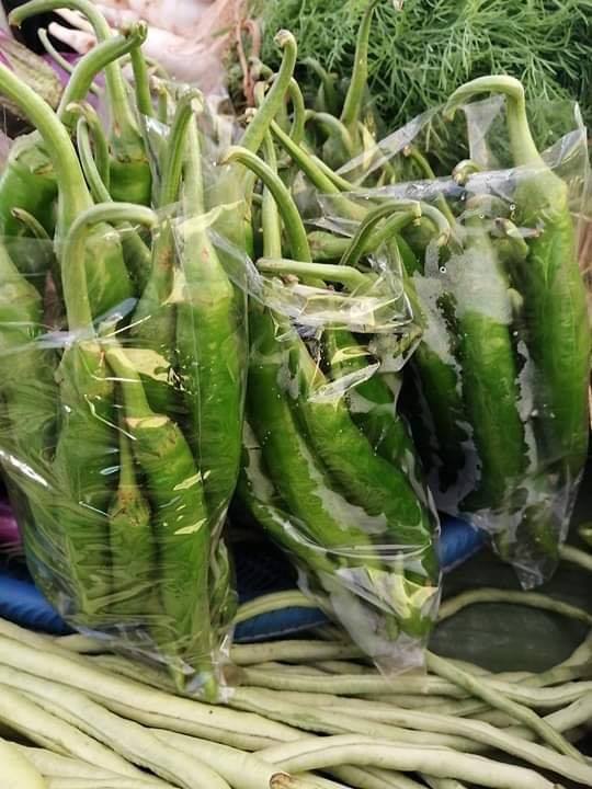 Green pepper pack ໝາກເຜັດຂຽວ1ຖົງ